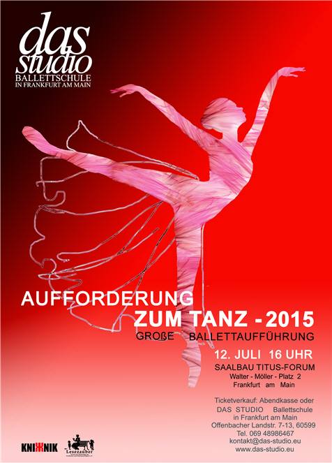 Aufforderung zum Tanz Ballett, Modern,
                        Jazz, Neo-Klassik Kinderballettaufführung.