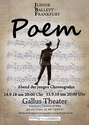 Poem
                        Junior Ballett Frankfurt Poem – Poesie trifft
                        Bewegung –