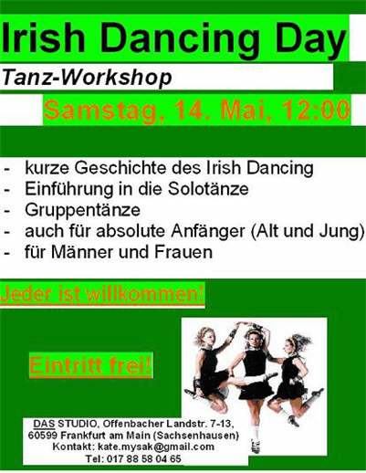 Irish Dance
                    Day Frankfurt
