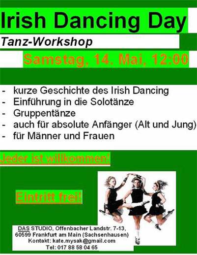 Irish Dance
                    Day Frankfurt